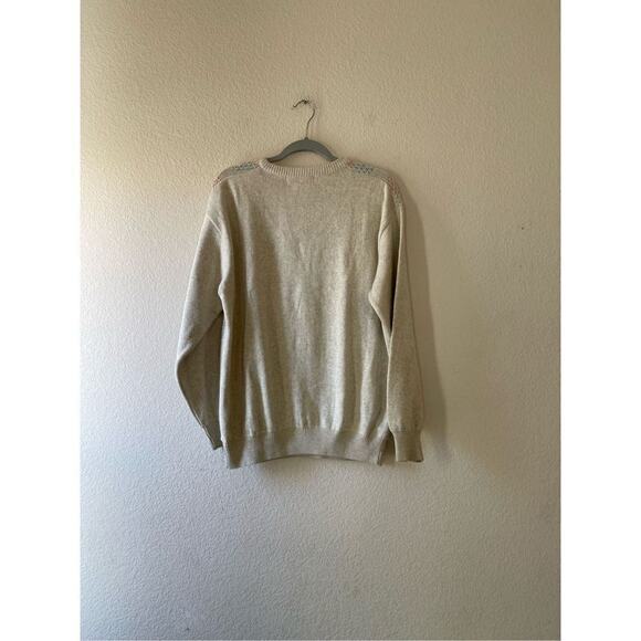 Vintage 80s/90s‎ norm Thompson textured white sweater size medium - Picture 3 of 6